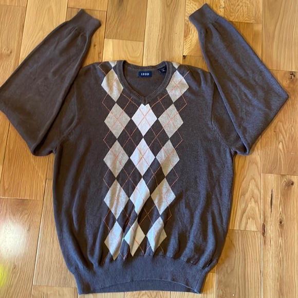 Men's Argyle Sweater - Picture 1 of 5